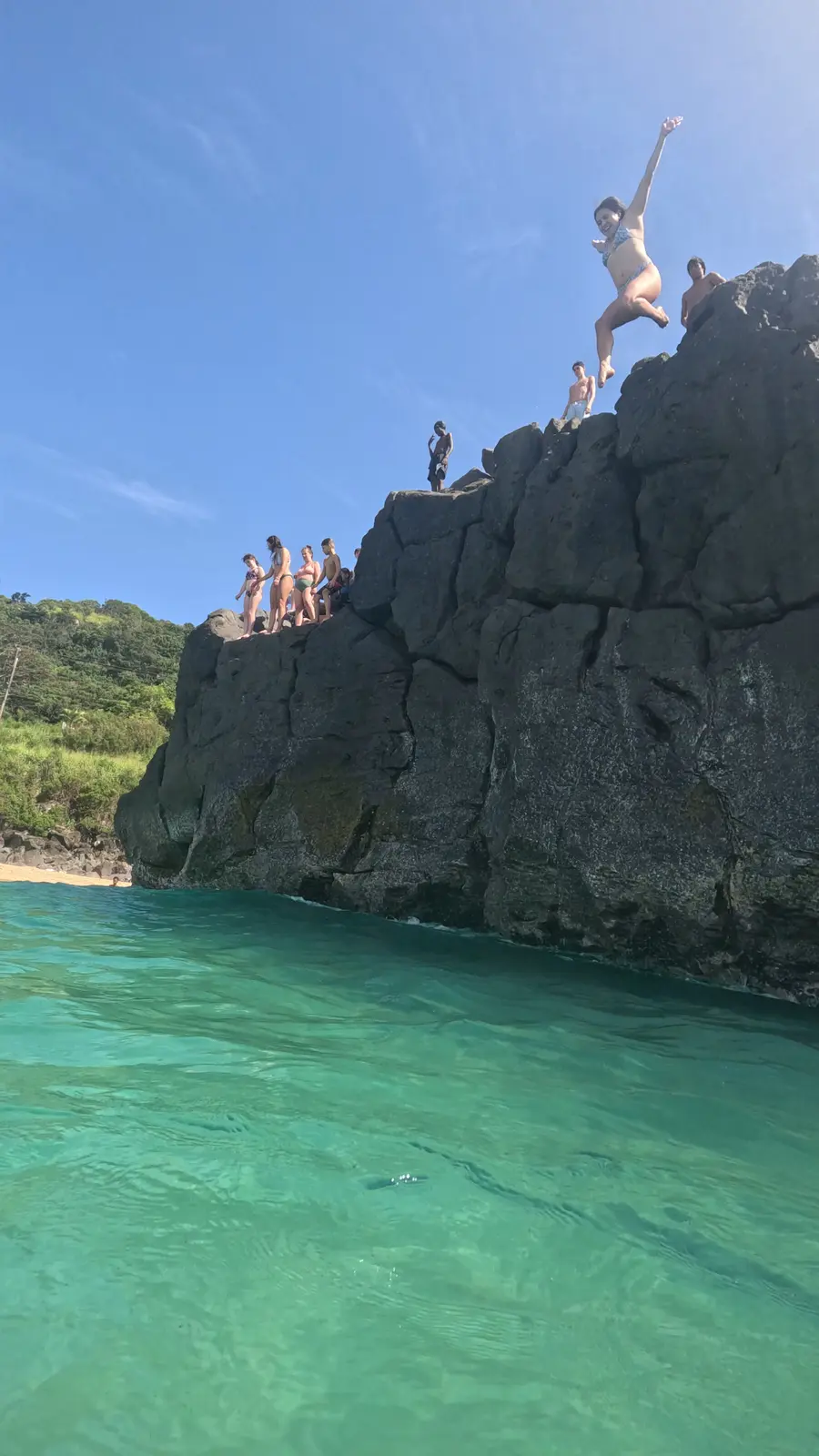 Optional Waimea Bay cliff jump when conditions are safe